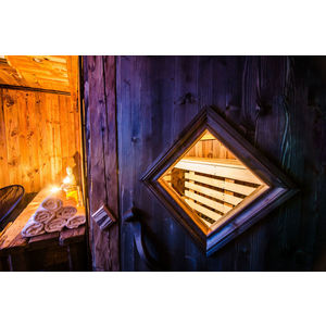 Entrance to the sauna Chalet l'Etagne Courchevel